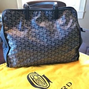 Goyard Hardy Coated Pm Gray Canvas Shoulder Bag
